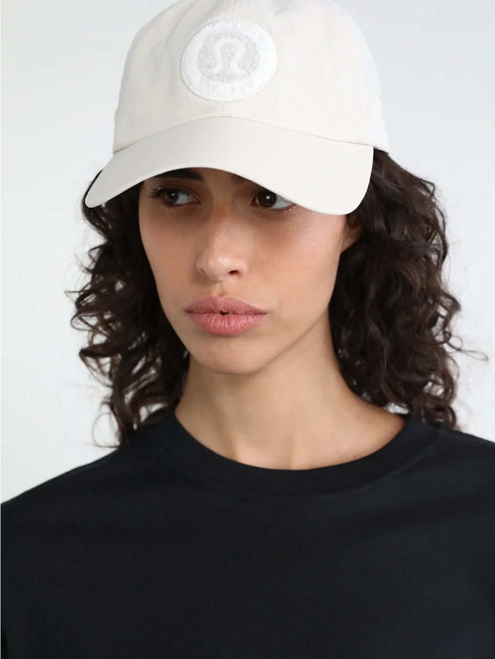 lululemon athletica Women's Cream Baseball Cap with Embroidered Logo Patch